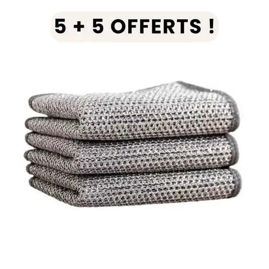 Chiffons nettoyants inox réutilisables