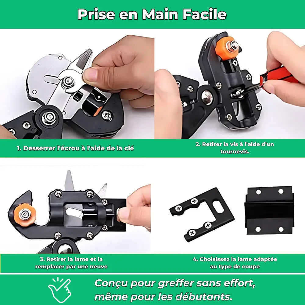Greff'Master|Kit d’Outils de Greffage 3-en-1