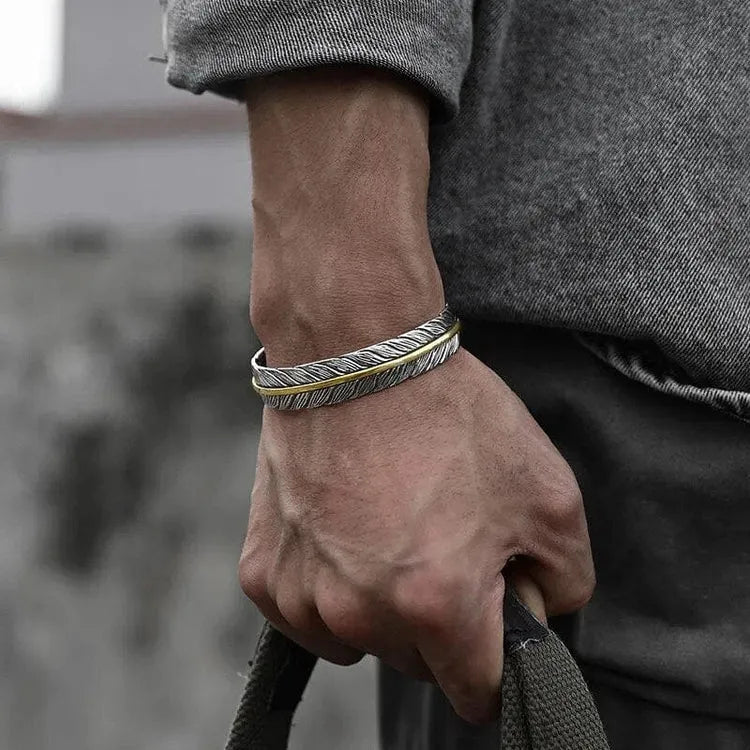 Bracelet Viking Ajustable – Symbole des Corbeaux d’Odin
