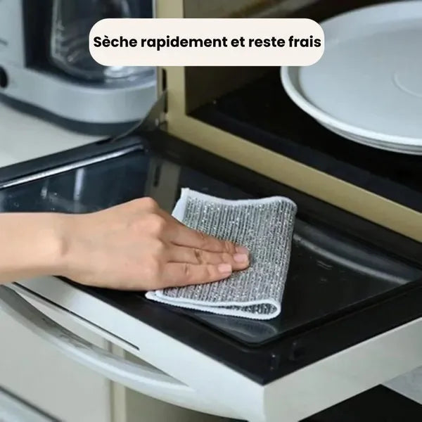 Chiffons nettoyants inox réutilisables