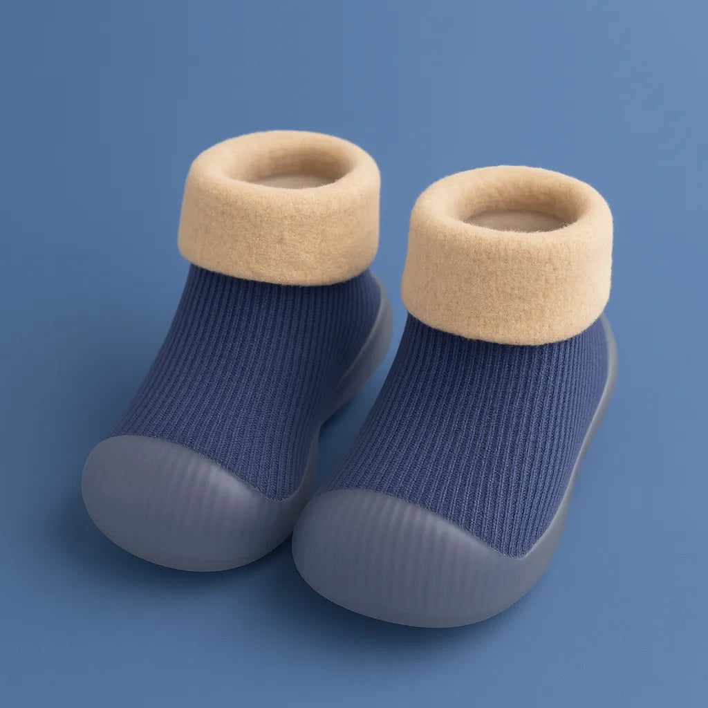 Chaussons bébé en coton épais