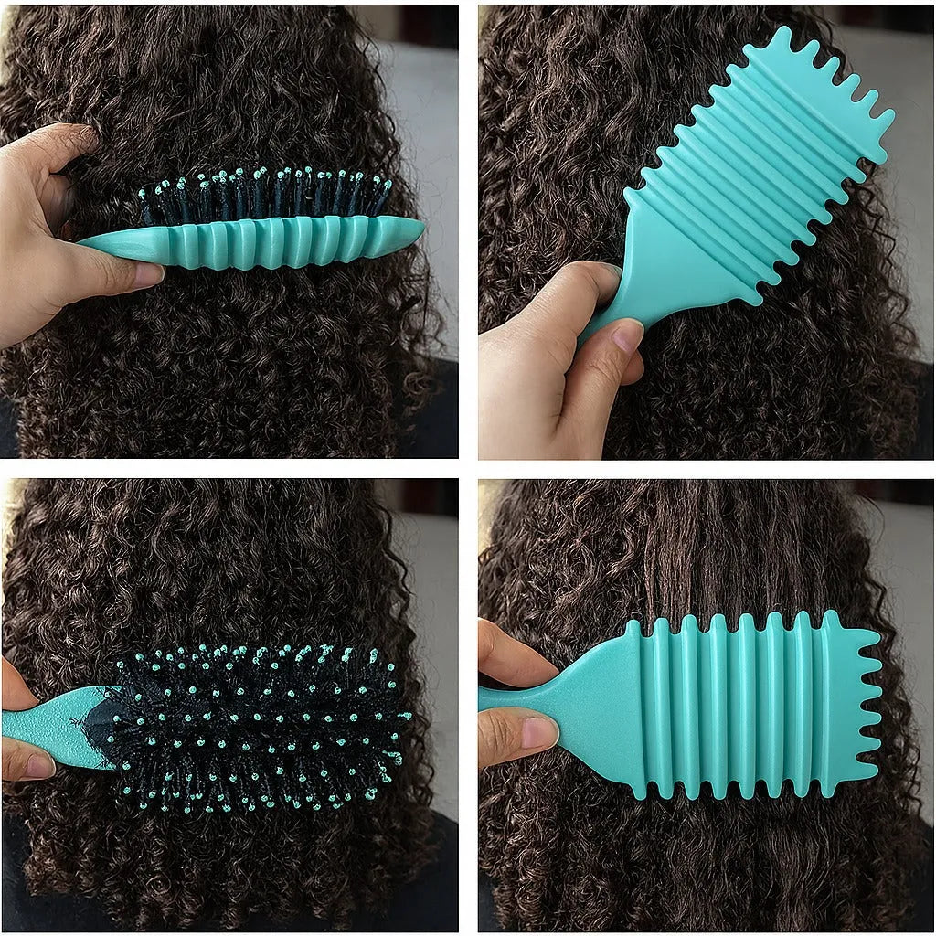 Brosse coiffante anti-frisottis