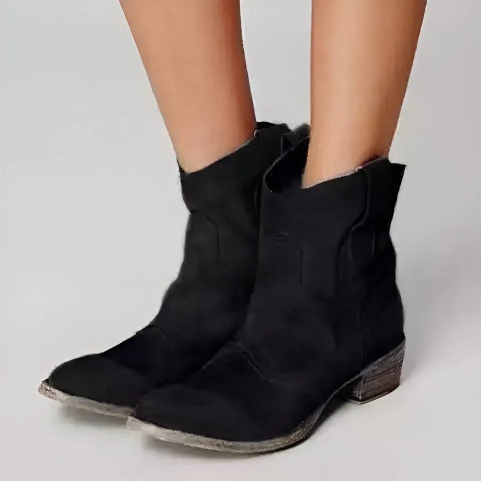 Bottines en daim imperméables élégantes et confortables