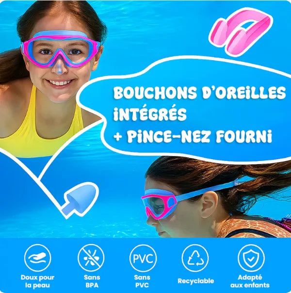 Lunettes de Plongée Enfant Étanches