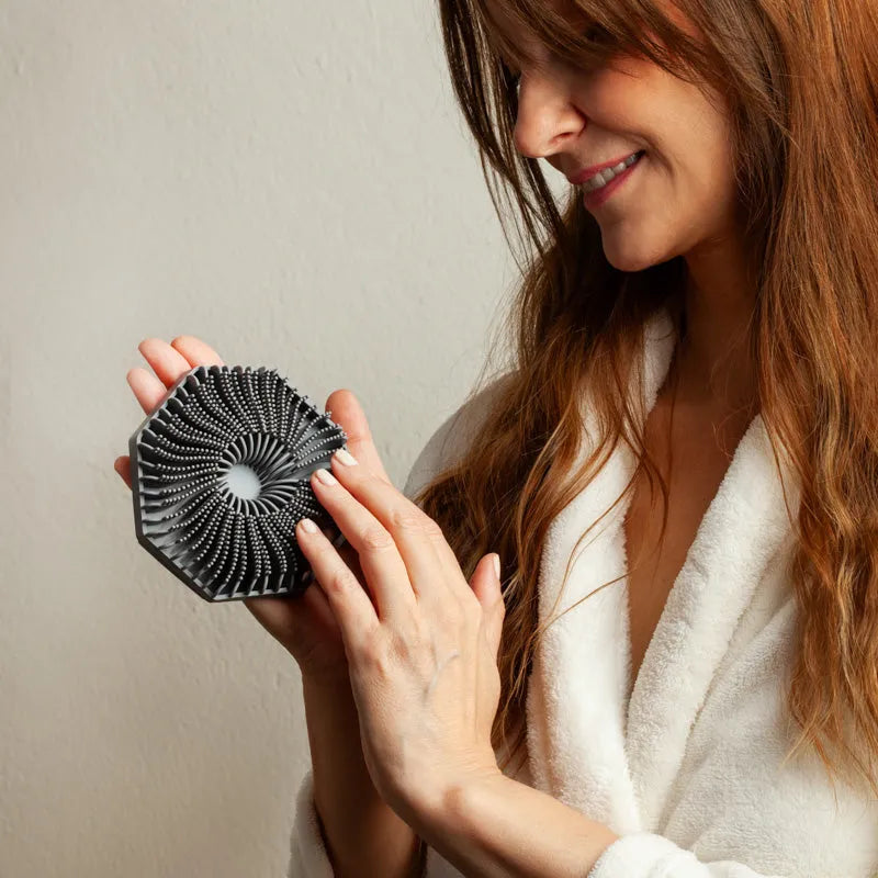 Brosse exfoliante en silicone