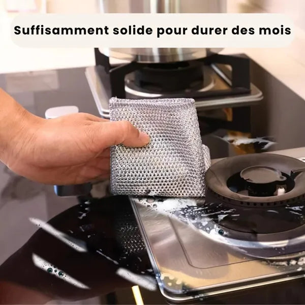 Chiffons nettoyants inox réutilisables