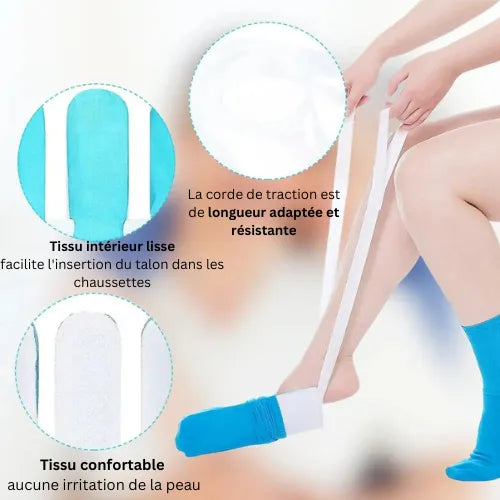 SockEase™ – l’aide révolutionnaire pour enfiler les chaussettes