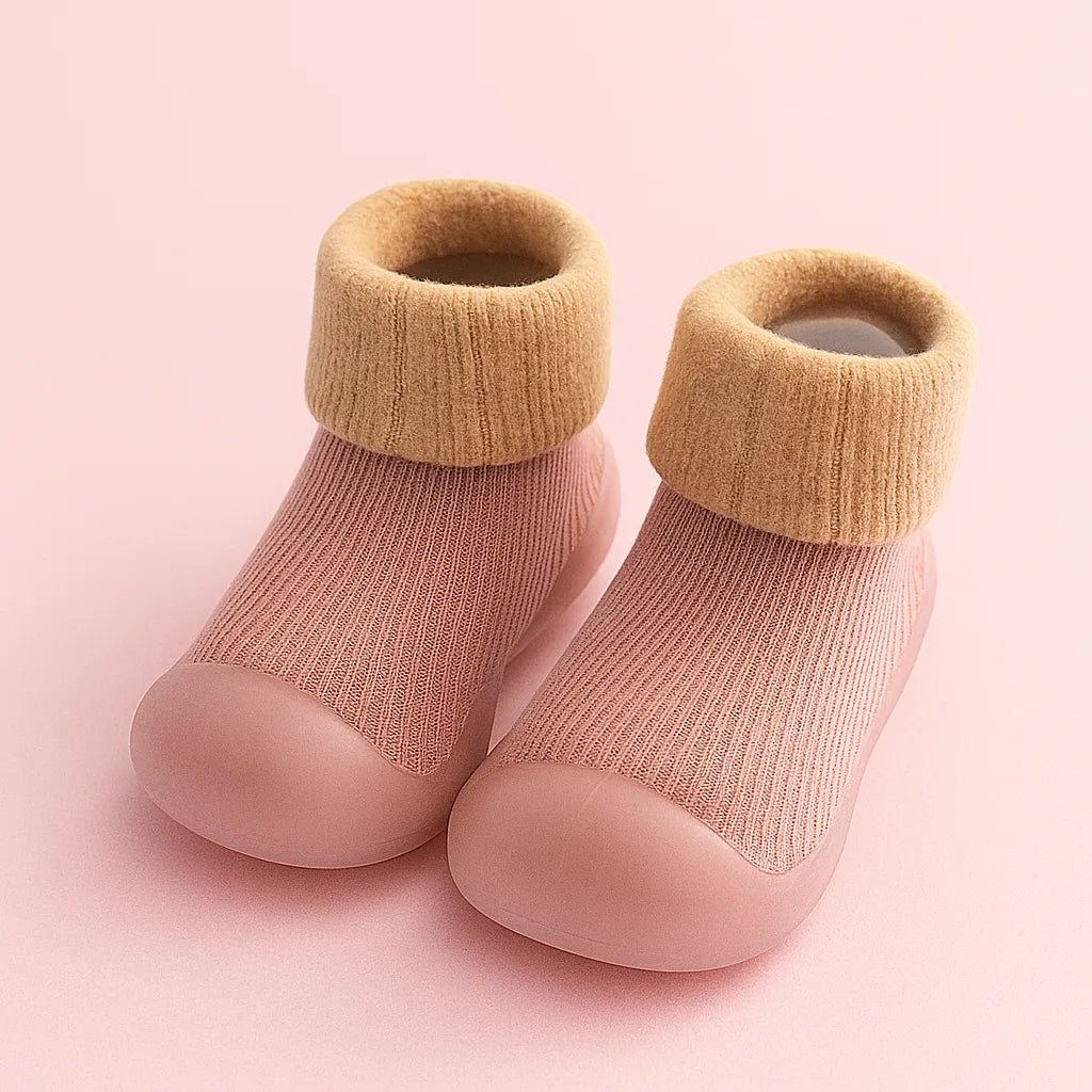 Chaussons bébé en coton épais