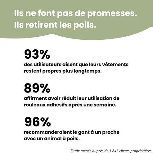 Gant anti-poils réutilisable