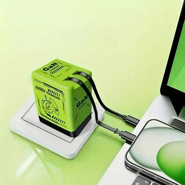 Chargeur rapide universel avec câbles intégrés