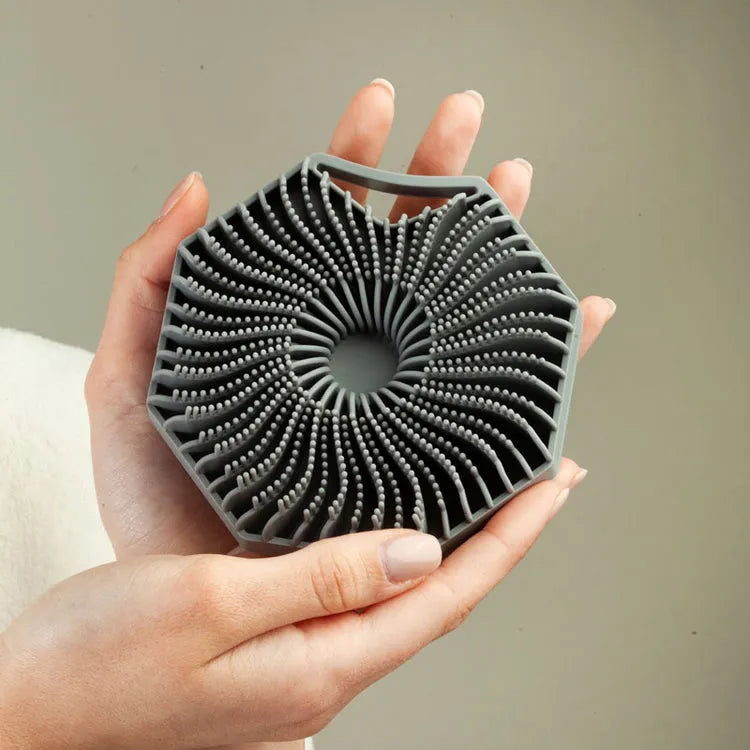 Brosse exfoliante en silicone