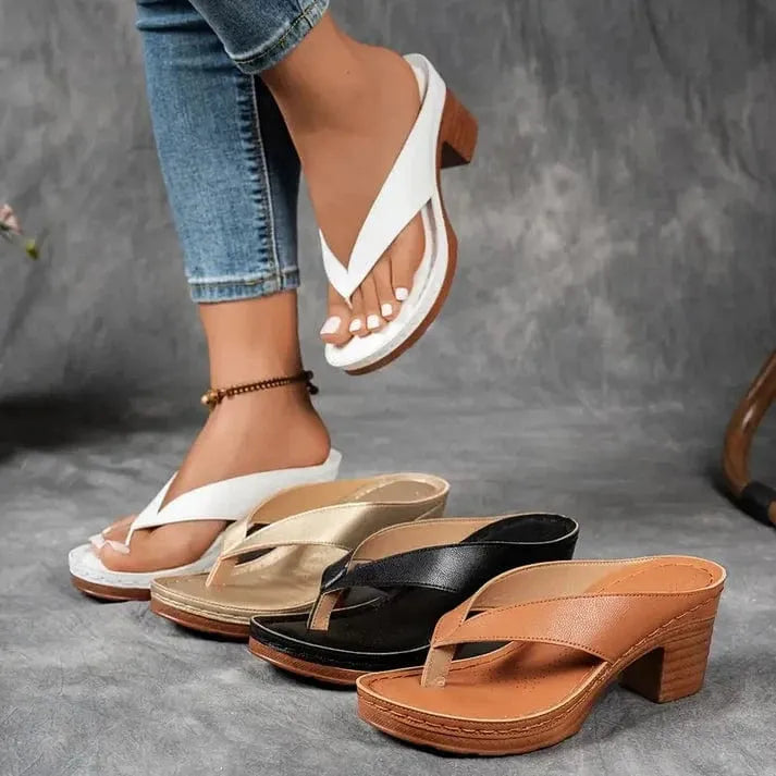 Sandales orthopédiques à talon