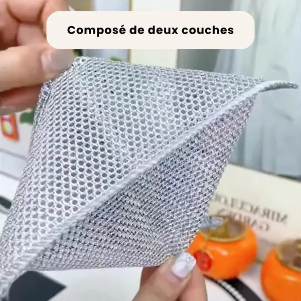 Chiffons nettoyants inox réutilisables
