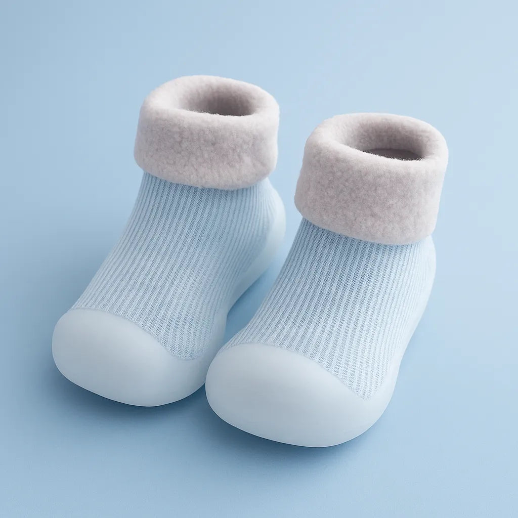 Chaussons bébé en coton épais
