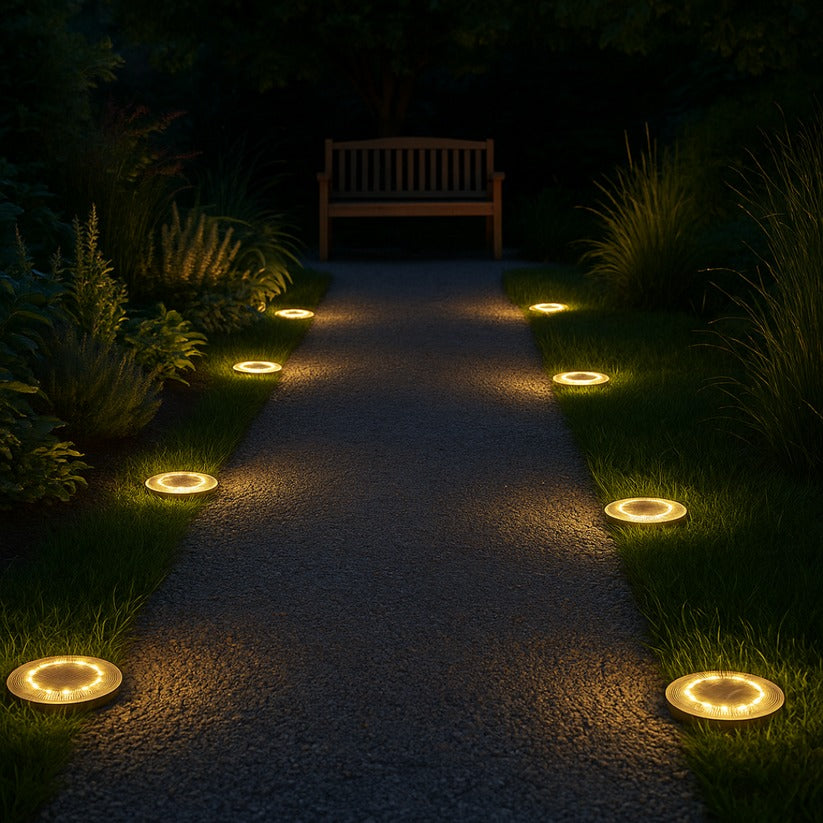 Solar-LED-Gartenleuchte