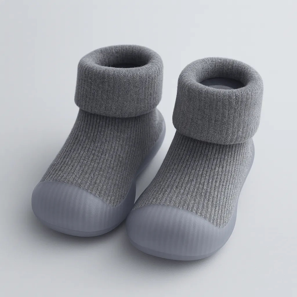 Chaussons bébé en coton épais