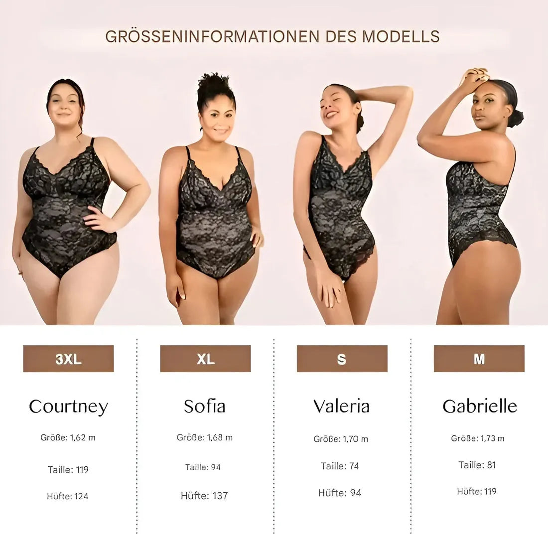Body Shaper mit Spitze