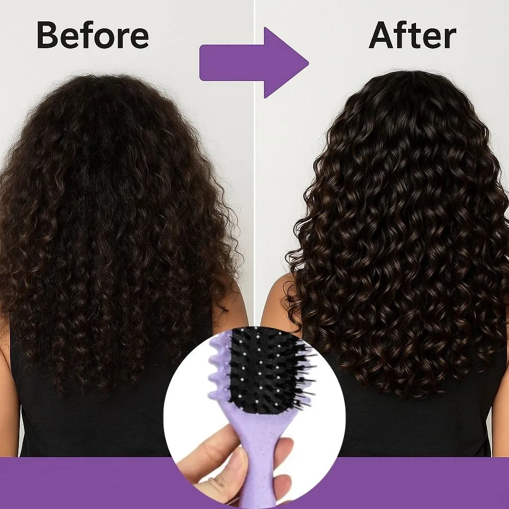 Brosse coiffante anti-frisottis