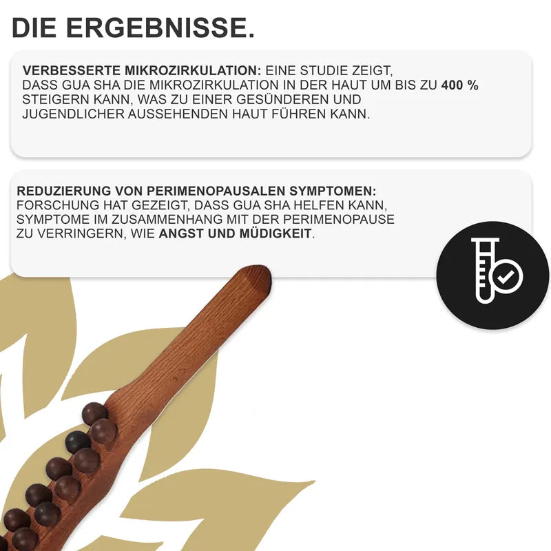 Holzstab zur Gua-Sha-Therapie
