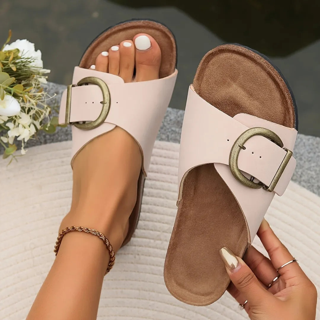 Sandales plates confort femme