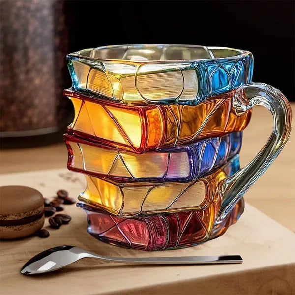 Tasse artisanale en verre 3D