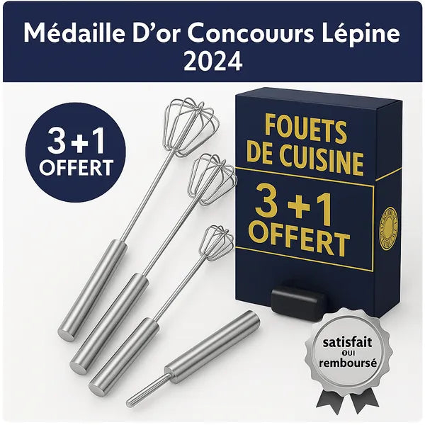 Fouet manuel à rotation automatique