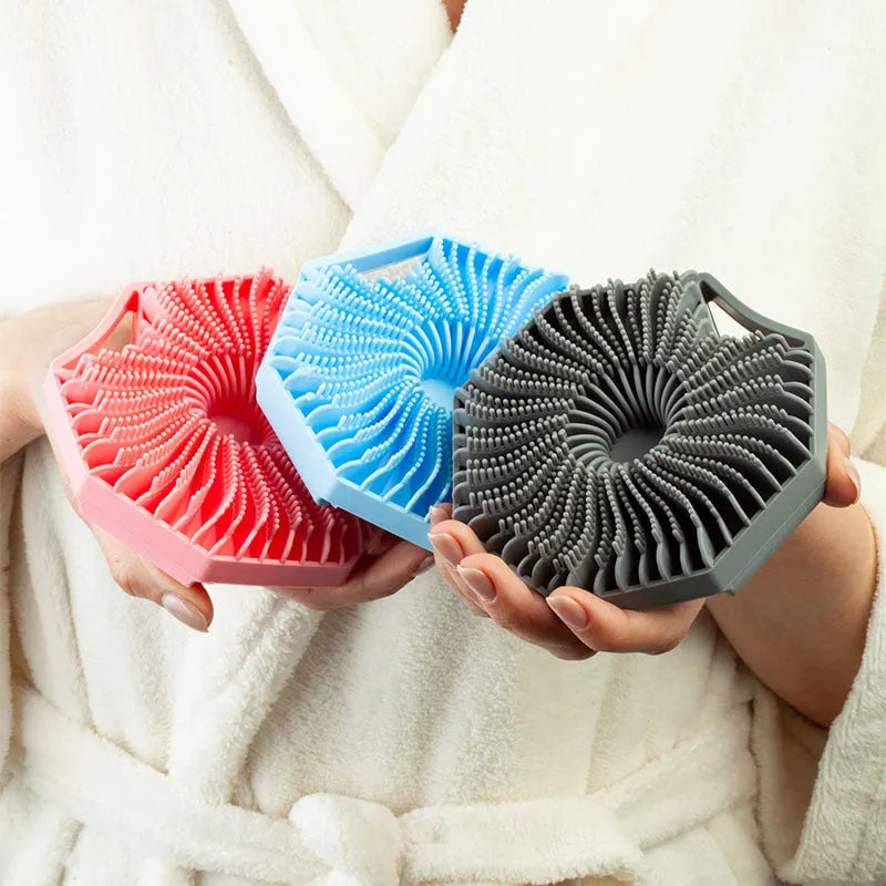 Brosse exfoliante en silicone
