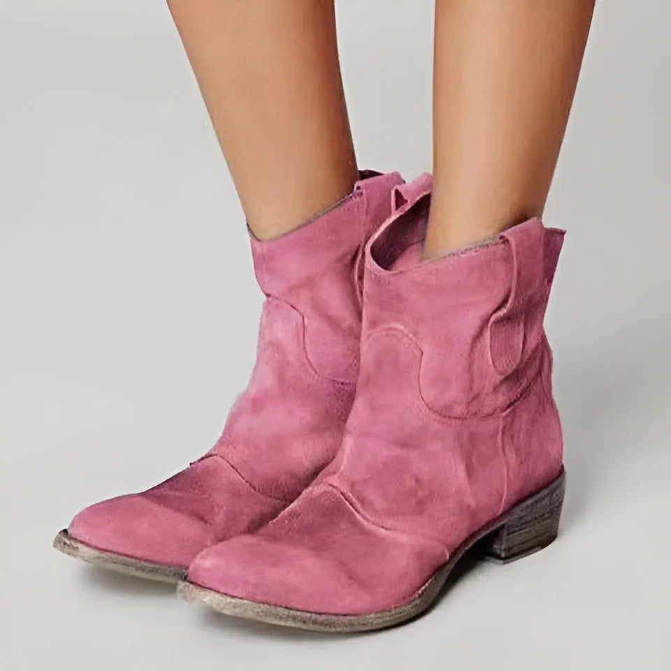 Bottines en daim imperméables élégantes et confortables