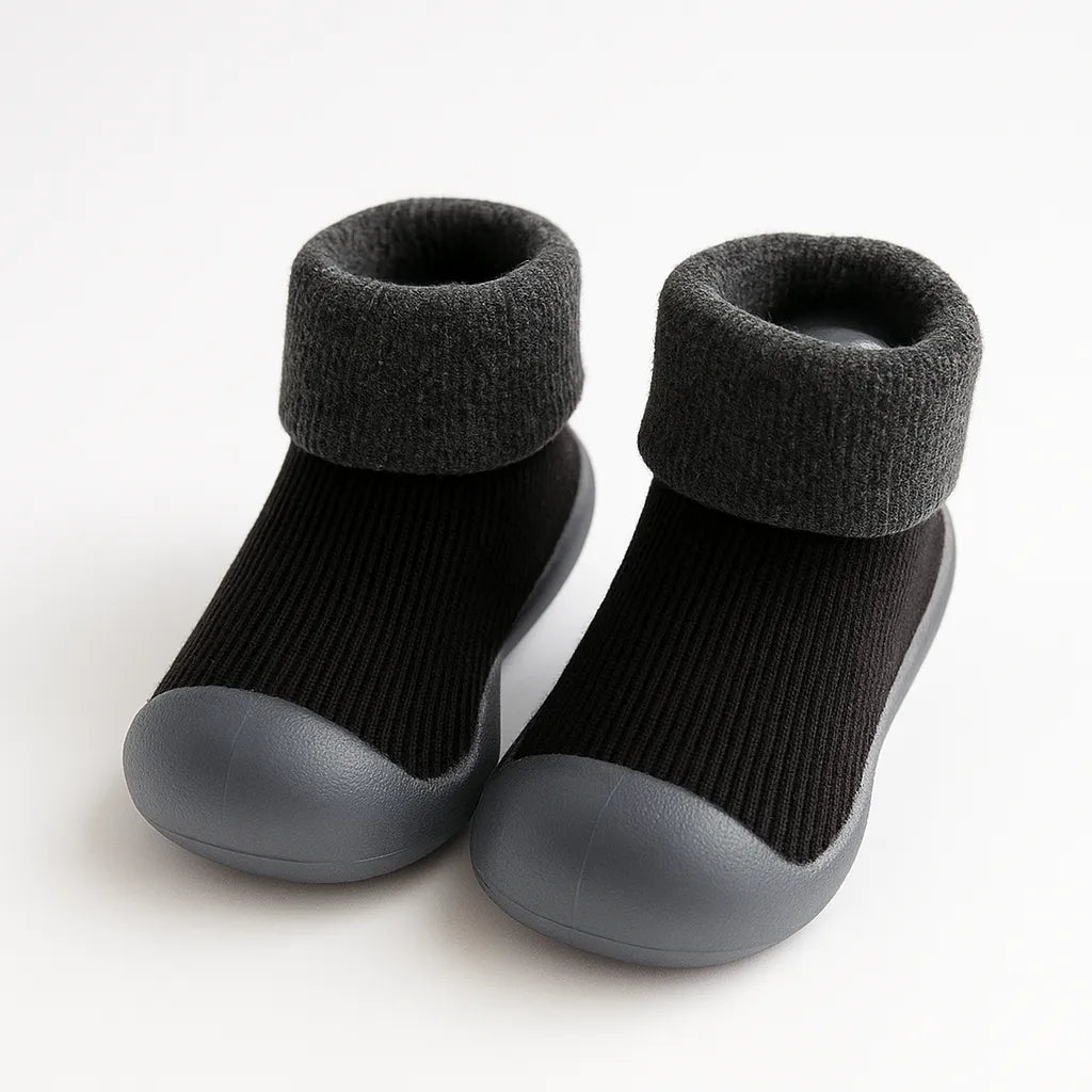 Chaussons bébé en coton épais