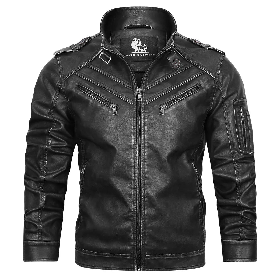 Veste en cuir homme