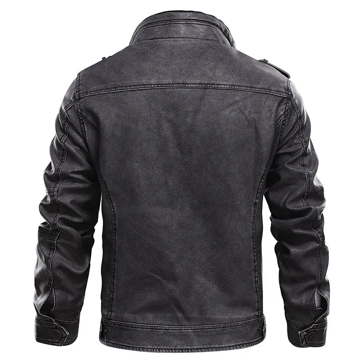 Veste en cuir homme
