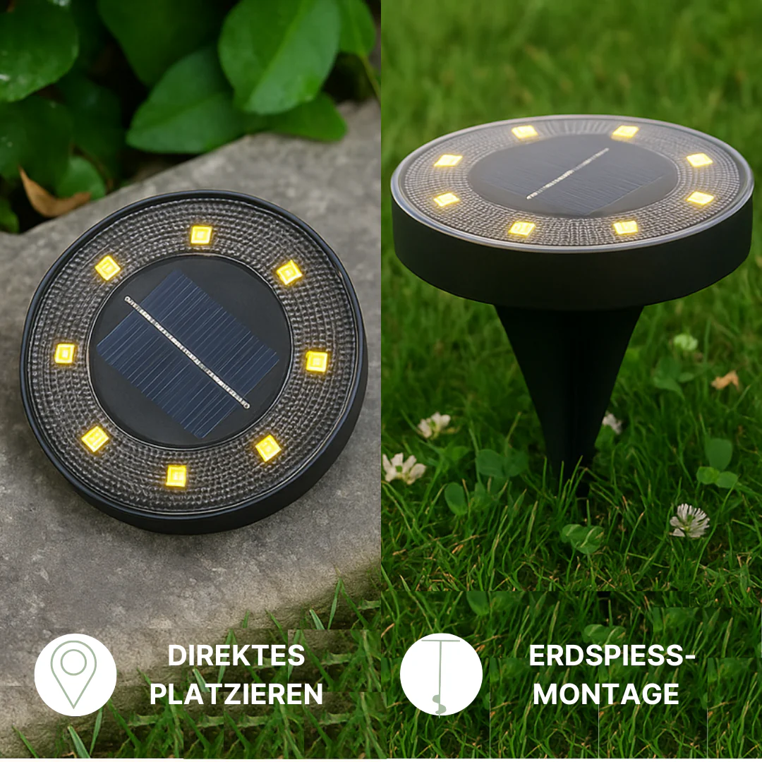 Solar-LED-Gartenleuchte