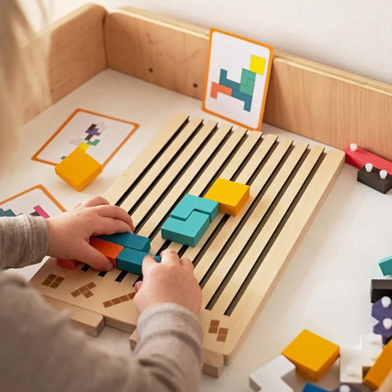 3D-Holzpuzzle für Kinder
