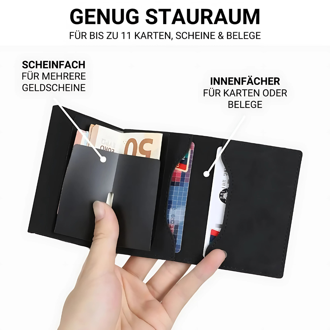 Slim Wallet mit schnellem Zugriff auf Karten