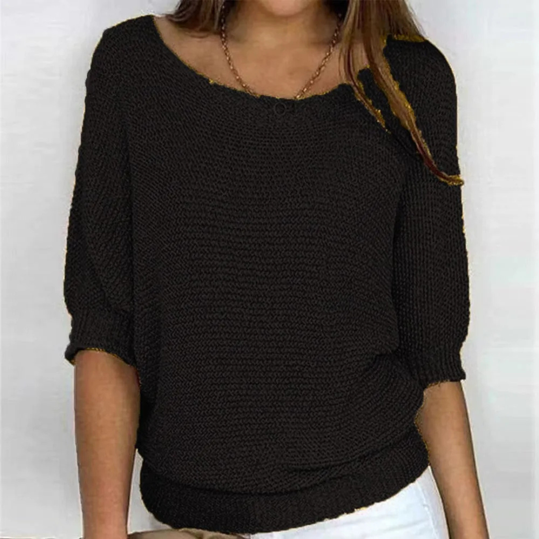 Leichter, weicher Pullover mit Puffärmeln