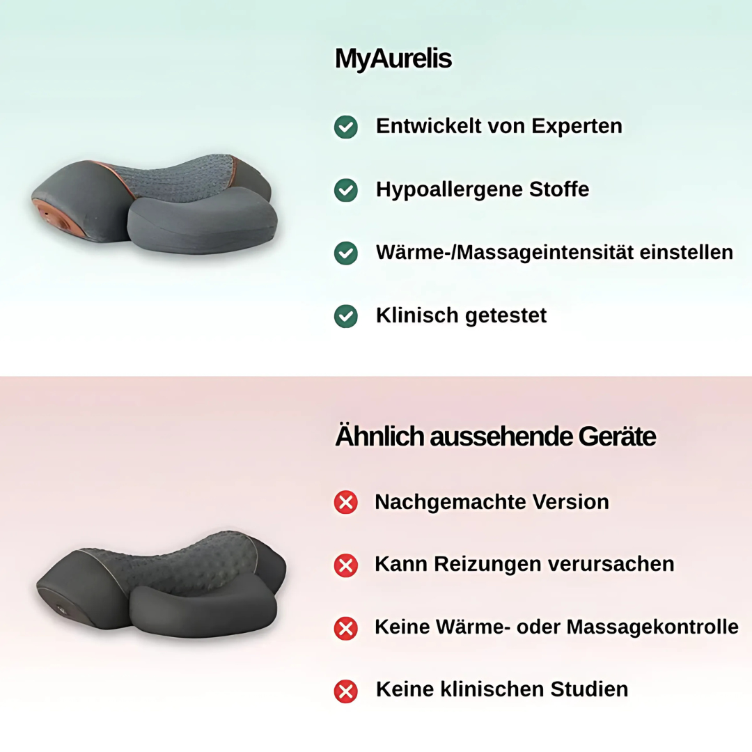 Ergonomisches Nackenkissen mit Wärmefunktion