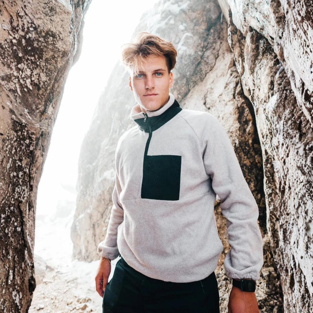 Fleece-Sweatshirt aus Baumwolle