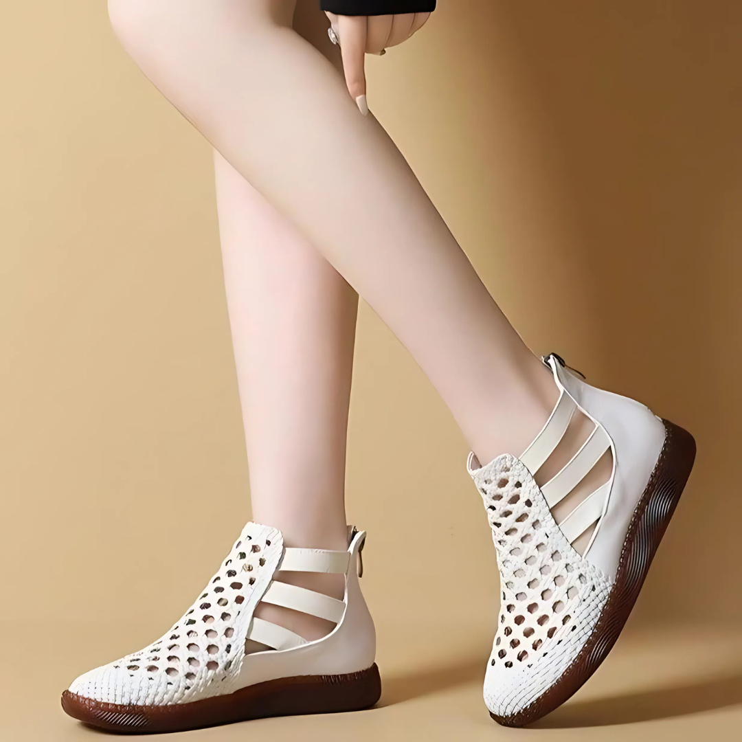 Bequeme Sandaletten aus echtem Leder