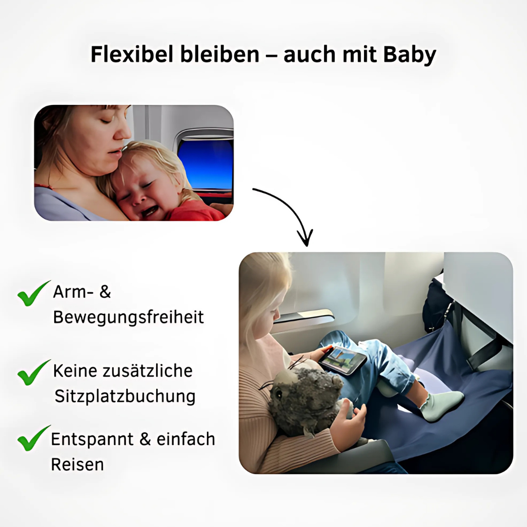 Tragbare Kinder-Fußstütze fürs Flugzeug