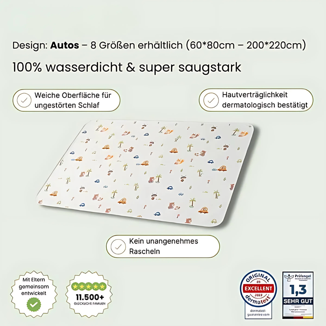 Wasserdichter Matratzenschoner für Kinder - Waschbar & Komfortabel