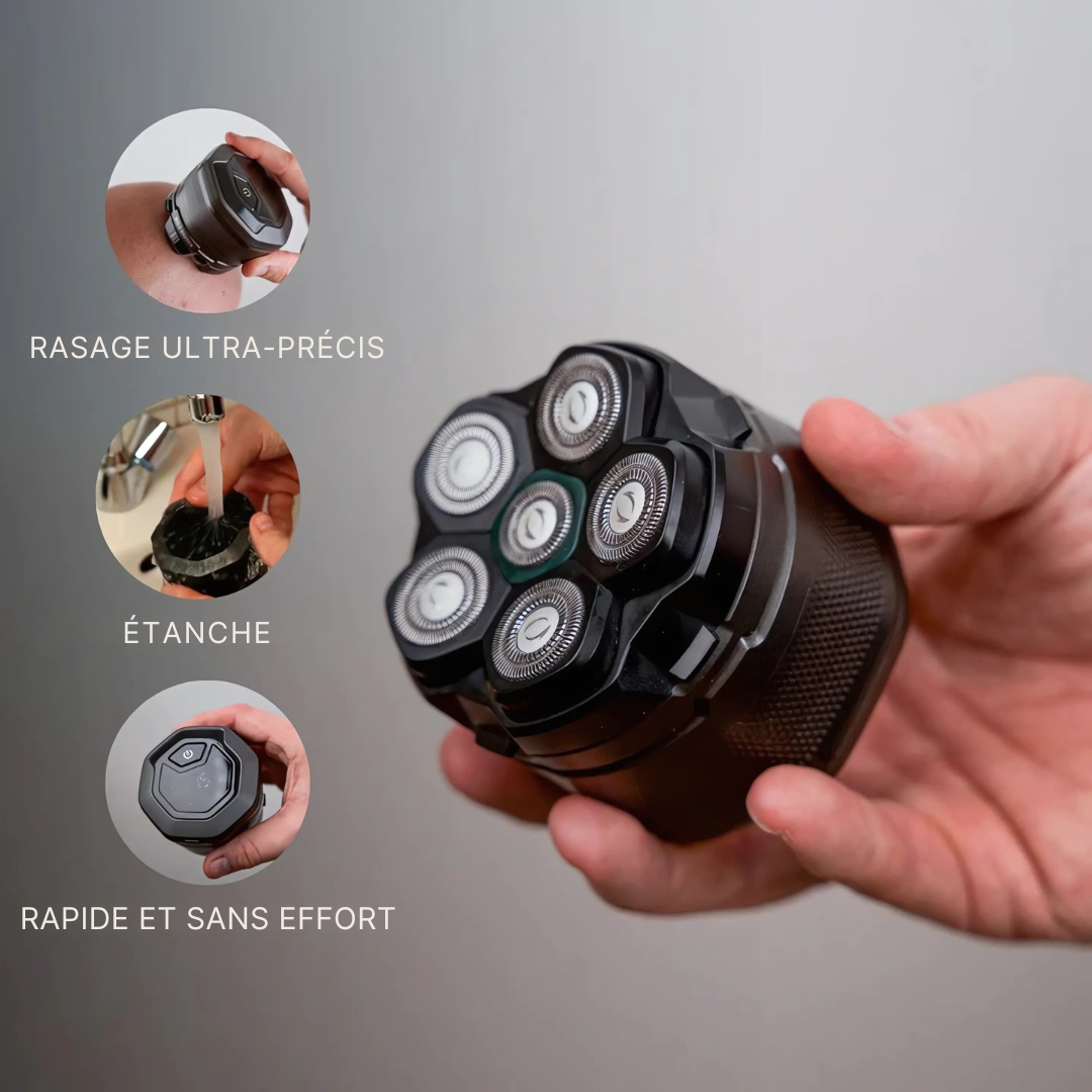 Glattkopf Pro Rasierer - Premium Rasierer für Glatzenträger mit Pflegecreme