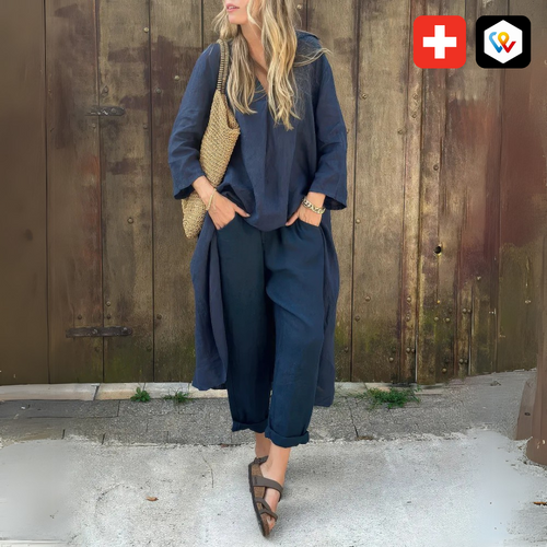 Flüssiges zweiteiliges Ensemble Sommer