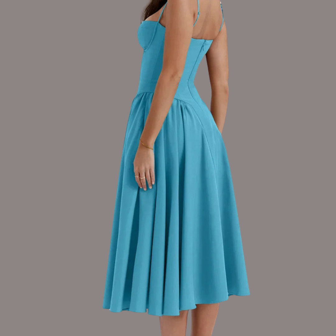 Ärmelloses Midikleid mit Korsett-Passform - Attraktive Passform