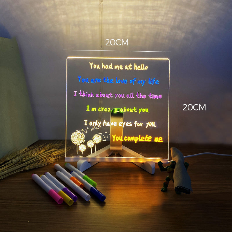 LED-Zeichentafel mit Farben
