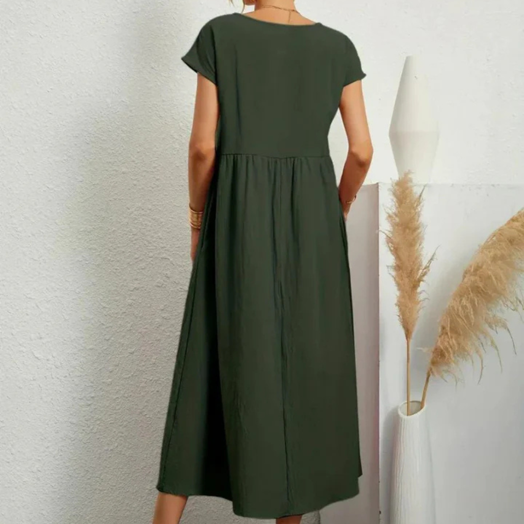 Fließendes Kleid aus Baumwolle