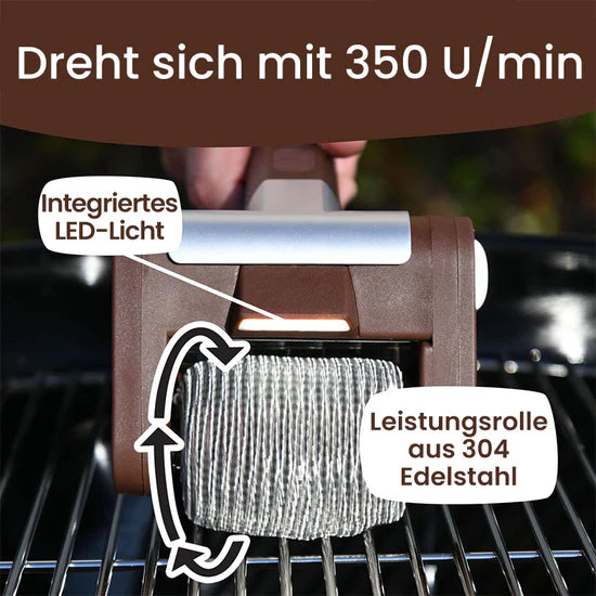 Kabelloser elektrischer Grillreiniger ohne Borsten