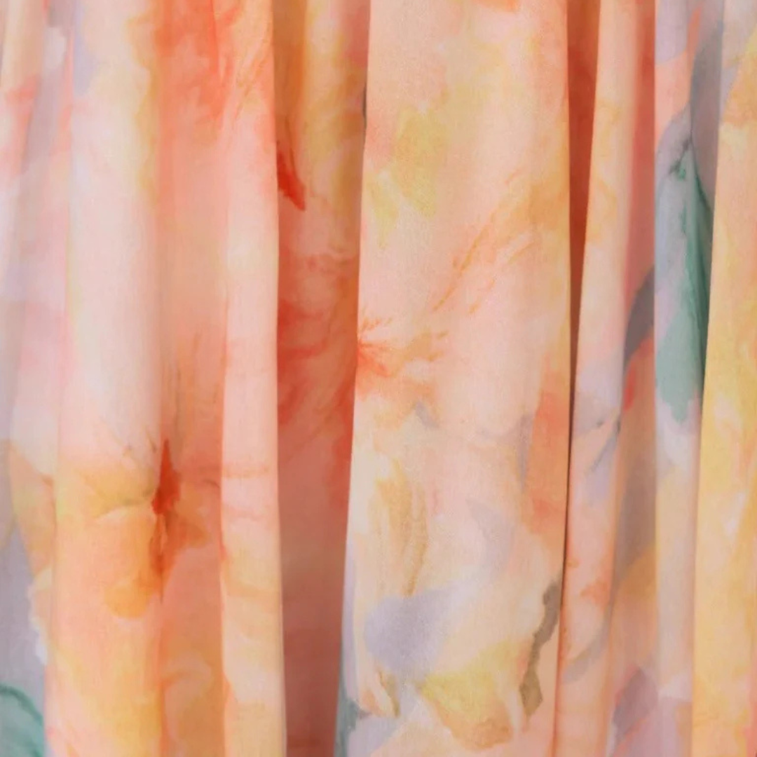 Midikleid mit Neckholder - Farbton Peach