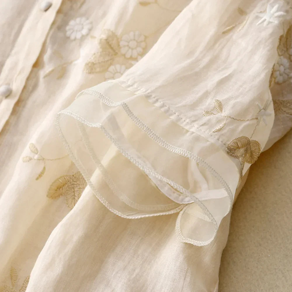 Bestickte Bluse