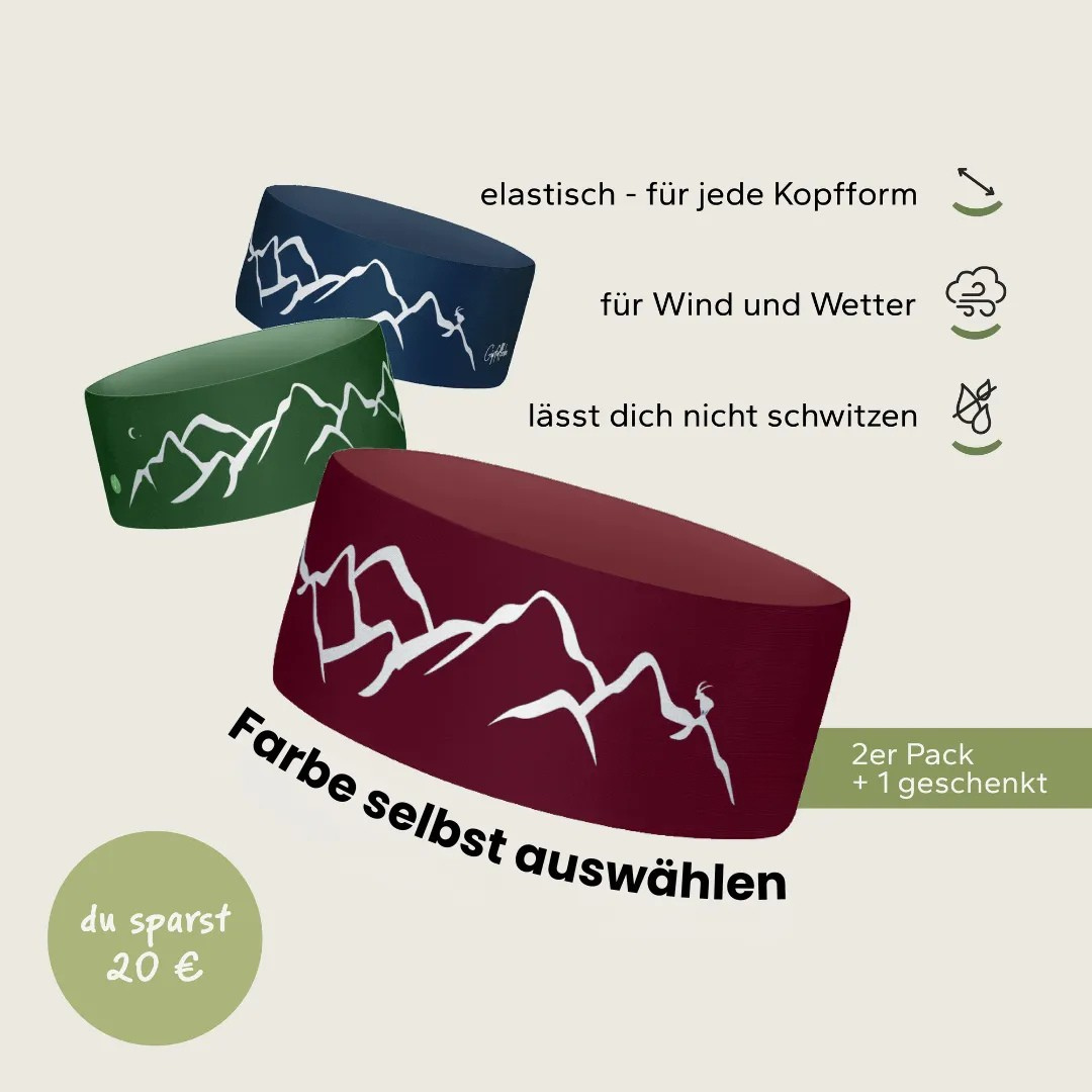 3er-Set Stirnbänder