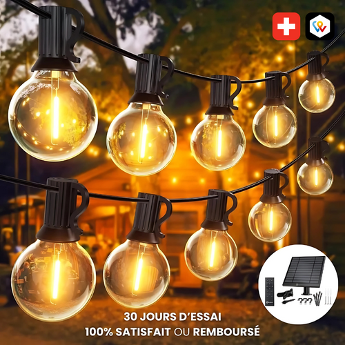 Solar-LED-Lichterkette für den Außenbereich